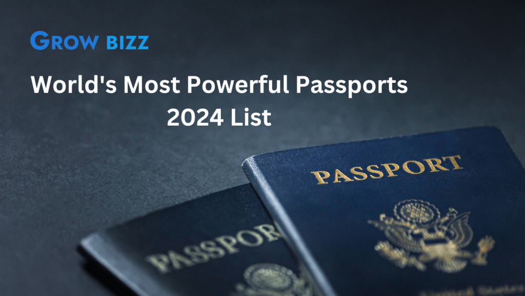 World's Most Powerful Passports 2024 List